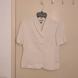 Kasper 90’s Linen Button Up Top